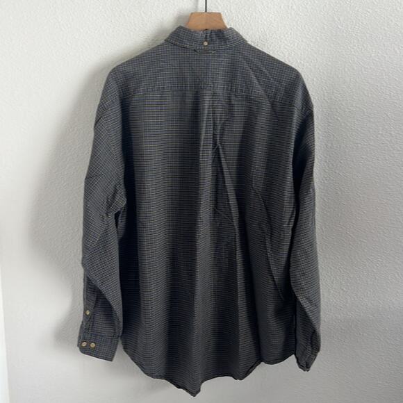 Vintage Tommy Hilfiger Check Plaid Men's Button Front Long Sleeve Shirt XL - Picture 2 of 6